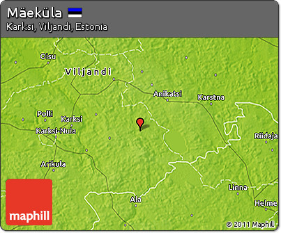 Physical 3D Map of Mäeküla