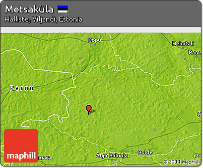 Physical 3D Map of Metsaküla