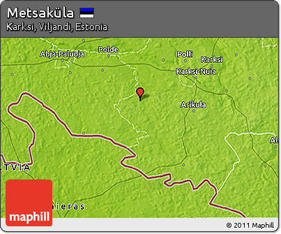 Physical 3D Map of Metsaküla