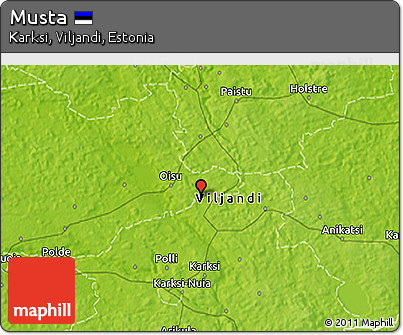 Physical 3D Map of Musta