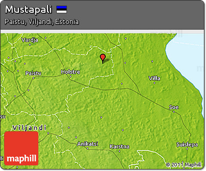 Physical 3D Map of Mustapali