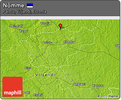 Physical 3D Map of Nõmme