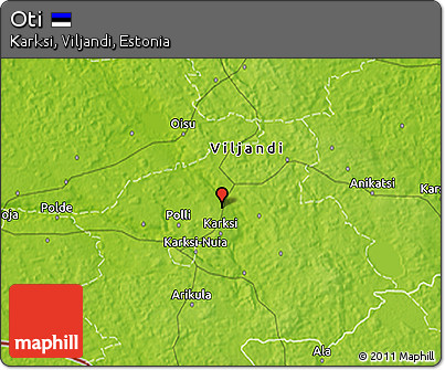 Physical 3D Map of Oti