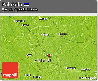 Physical 3D Map of Paluküla