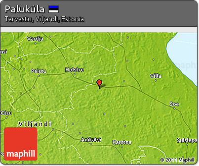 Physical 3D Map of Paluküla