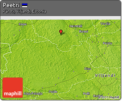 Physical 3D Map of Peetri