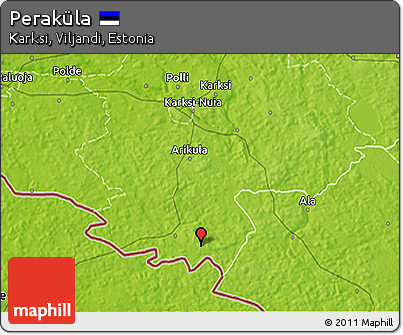 Physical 3D Map of Peraküla