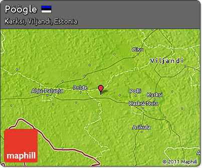 Physical 3D Map of Pöögle