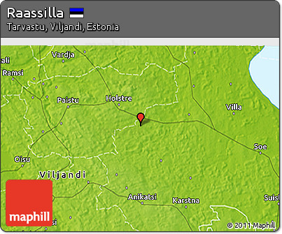 Physical 3D Map of Raassilla