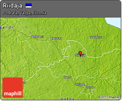 Physical 3D Map of Riidaja