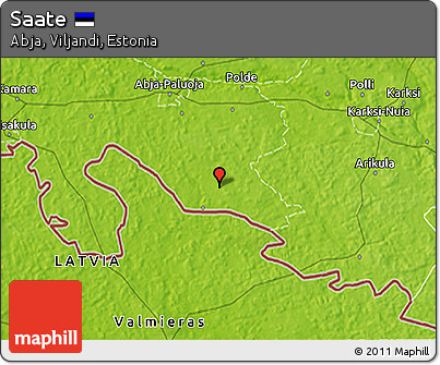 Physical 3D Map of Saate