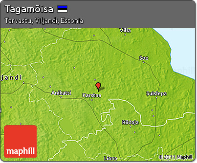Physical 3D Map of Tagamõisa