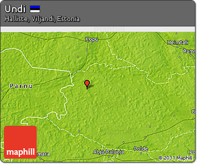 Physical 3D Map of Undi