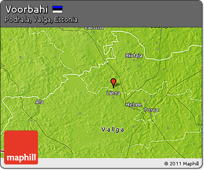 Physical 3D Map of Voorbahi
