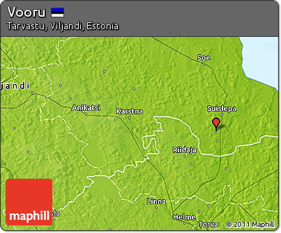 Physical 3D Map of Vooru