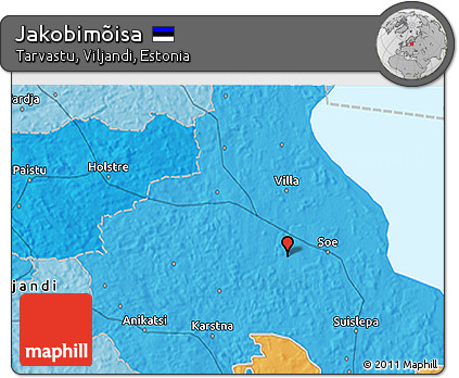 Political 3D Map of Jakobimõisa
