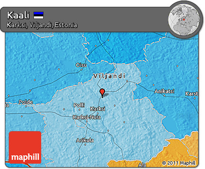 Political 3D Map of Kaali