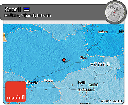 Political 3D Map of Kaarli