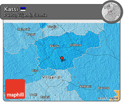 Political 3D Map of Kassi