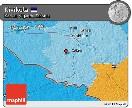 Political 3D Map of Kiviküla