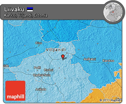 Political 3D Map of Liivaku