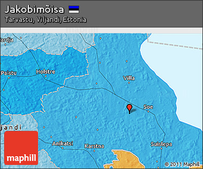 Political 3D Map of Jakobimõisa