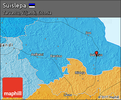 Political 3D Map of Suislepa