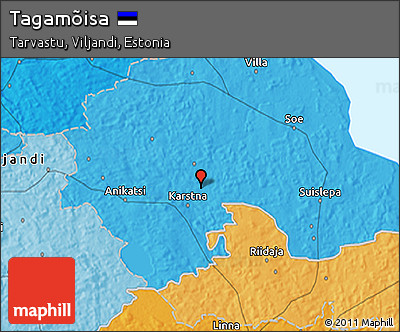 Political 3D Map of Tagamõisa