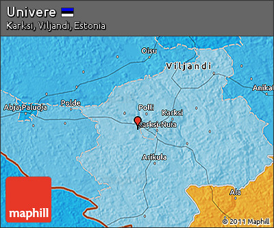 Political 3D Map of Univere