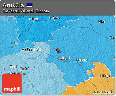 Political 3D Map of Aruküla