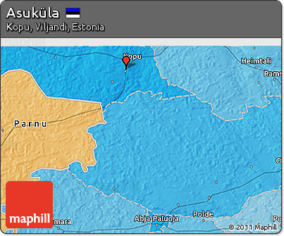 Political 3D Map of Asuküla