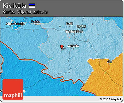 Political 3D Map of Kiviküla