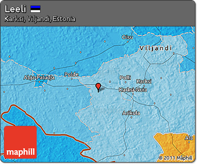 Political 3D Map of Leeli
