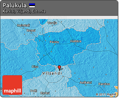 Political 3D Map of Paluküla