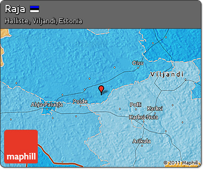 Political 3D Map of Raja