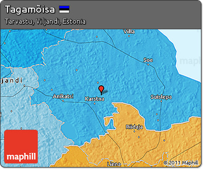 Political 3D Map of Tagamõisa