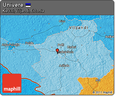 Political 3D Map of Univere