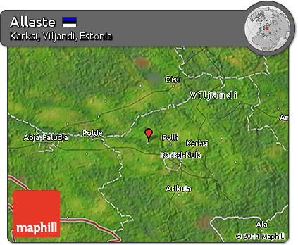 Satellite 3D Map of Allaste