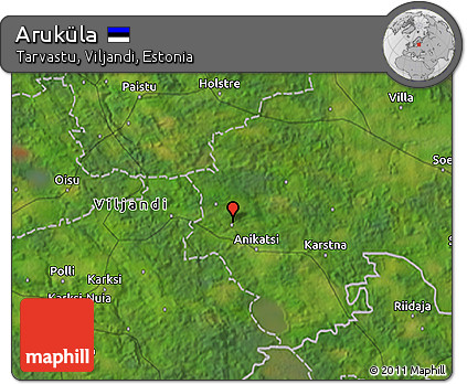 Satellite 3D Map of Aruküla