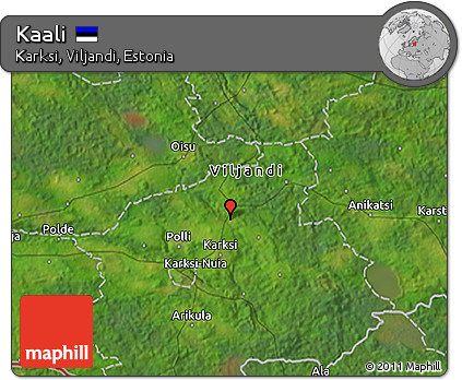 Satellite 3D Map of Kaali