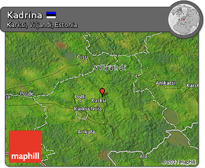 Satellite 3D Map of Kadrina