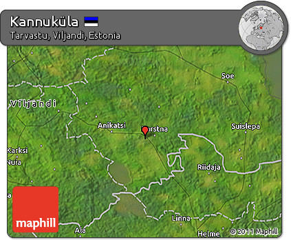 Satellite 3D Map of Kannuküla