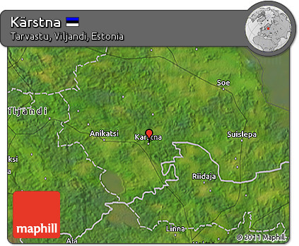 Satellite 3D Map of Kärstna