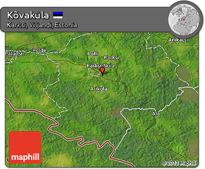 Satellite 3D Map of Kõvaküla