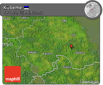 Satellite 3D Map of Kübeme