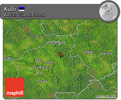 Satellite 3D Map of Kulli