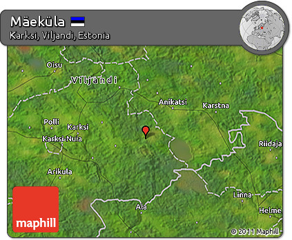 Satellite 3D Map of Mäeküla