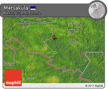 Satellite 3D Map of Metsaküla