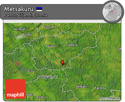 Satellite 3D Map of Metsakuru