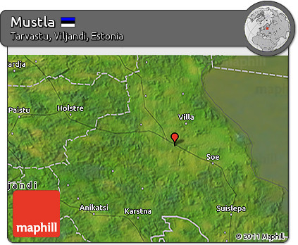Satellite 3D Map of Mustla